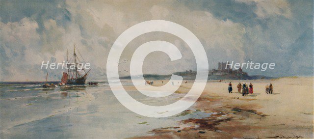 'Bamborough Castle', 1892, (1935). Artist: Thomas Bush Hardy.