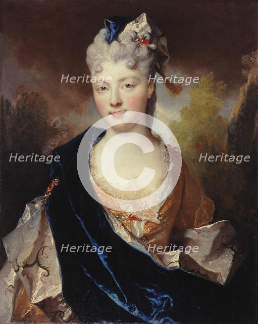 Portrait of Marie Anne de Bourbon-Condé (1678-1718), Duchess of Vendôme, 1714. Creator: Largillière, Nicolas, de (1656-1746).