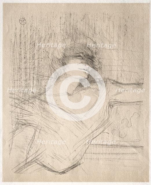 Yvette Guilbert: Dans la glu, 1898. Creator: Henri de Toulouse-Lautrec (French, 1864-1901).