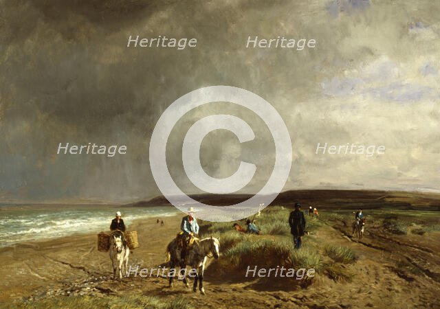 Coast near Villers, c1859. Creator: Constant Troyon.