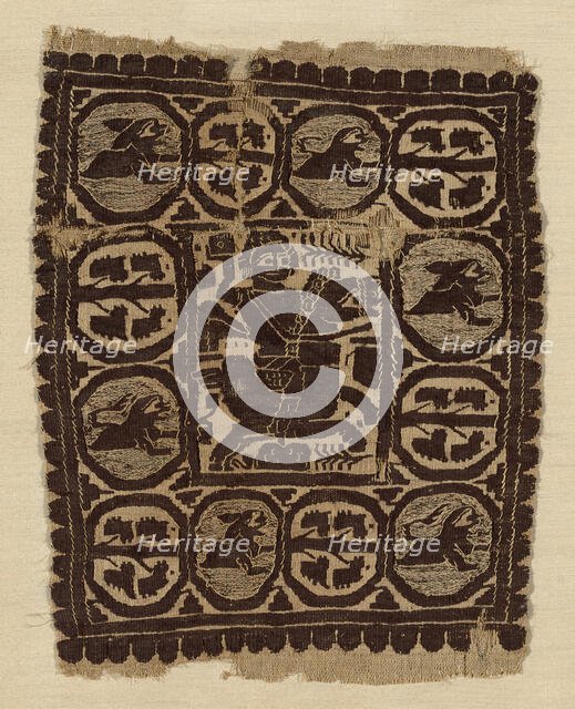 Fragment, Egypt, Roman period (30 B.C.-641 A.D.), 4th/5th century. Creator: Unknown.