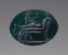 Engraved Gem with Anubis and Osiris, A.D. 100-250. Creator: Unknown.