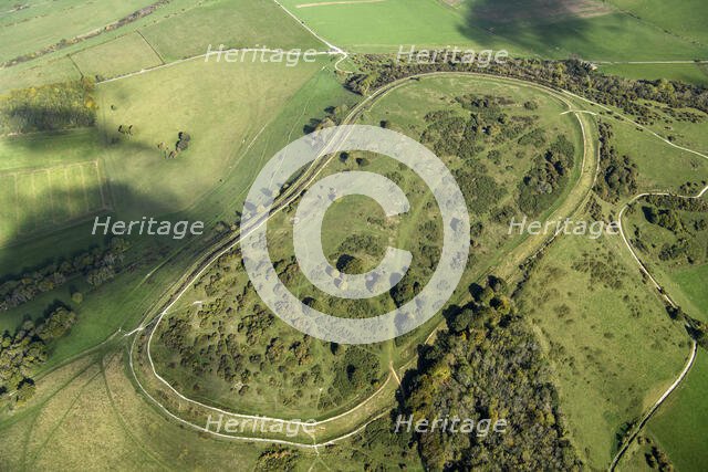 Cissbury Ring hillfort, West Sussex, 2022. Creator: Damian Grady.
