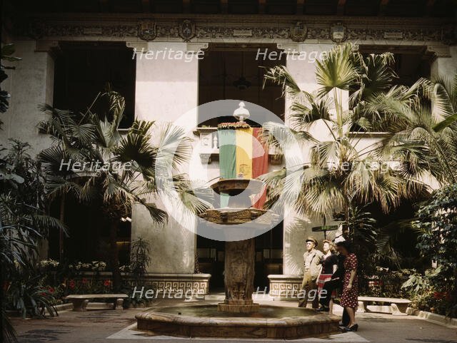 Courtyard of the Pan American Building, Washington, D.C., 1943. Creator: John Collier.