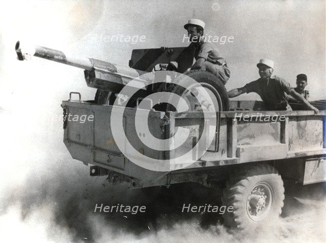 A French Foreign Legion 75mm battery, Libya, World War II, June 1942. Artist: Unknown