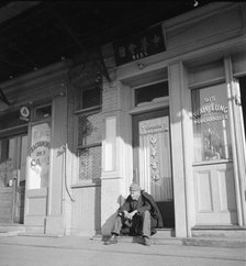 Old time Chinaman of the type that originally followed the crops in CA, Sacramento, CA, 1936. Creator: Dorothea Lange.