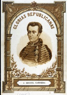 Carrera Verdugo, José Miguel (1785 - 1821), Chilean military and politician, 18th-19th century. Creator: Unknown.