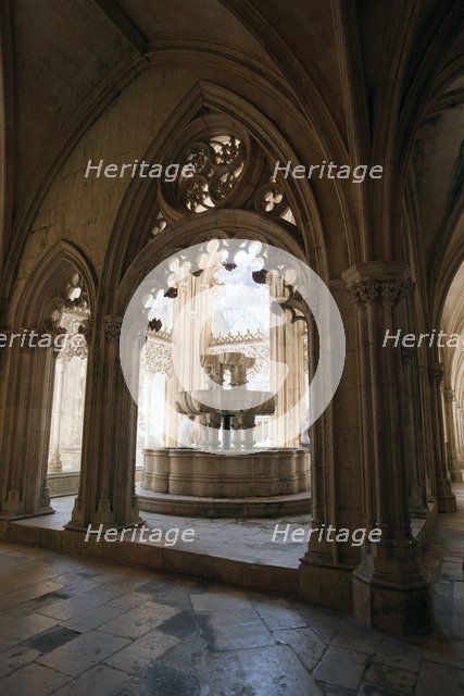 Fountain, Cloister of King John I, Monastery of Batalha, Batalha, Portugal, 2009. Artist: Samuel Magal