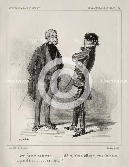 Baliverneries Parisiennes. Creator: Paul Gavarni (French, 1804-1866).