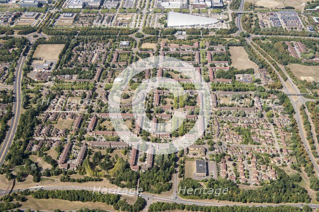 Fishermead housing estate, Milton Keynes, 2018. Creator: Damian Grady.