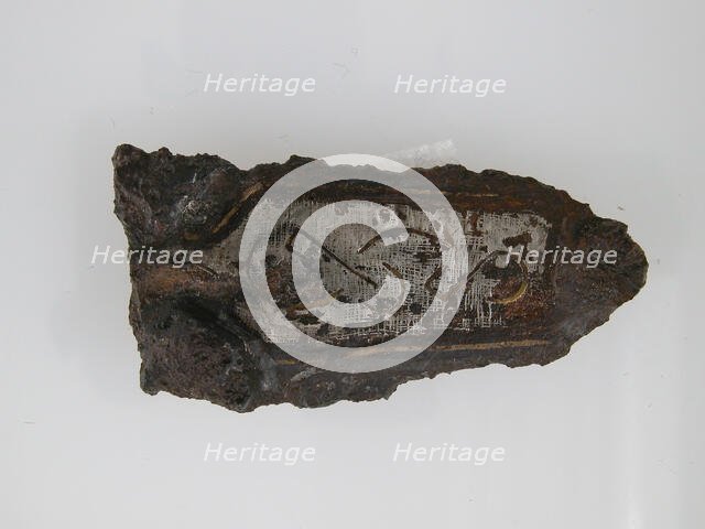 Counter Plate of a Belt Buckle, Frankish, 7th century. Creator: Unknown.