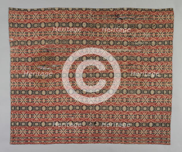 Coverlet, Pennsylvania, 1820/40. Creator: Unknown.