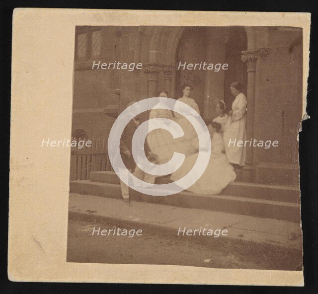 Group Portrait of Joseph Henry (1797-1878) and Family, Circa 1862. Creator: Unknown.