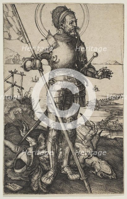 Saint George Standing, ca. 1502. Creator: Albrecht Durer.