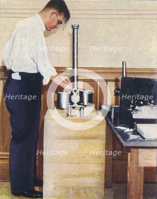 Weighing the Earth, 1938. Artist: Unknown.