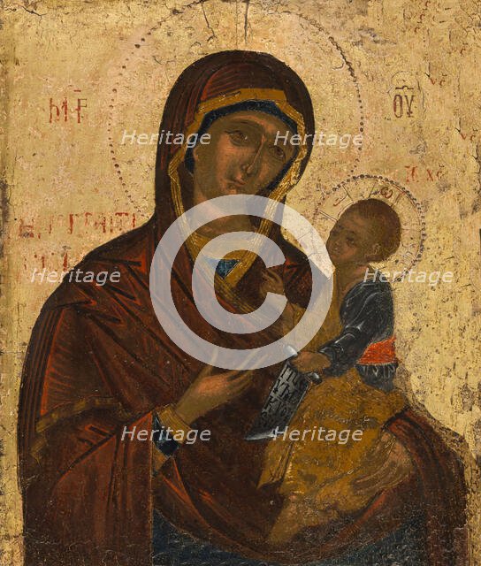 Portrait Icon of the Virgin and Child, c.1500. Creator: Greek School.