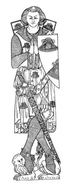 Sir Robert de Septvans, c1306, (1924). Artist: Unknown