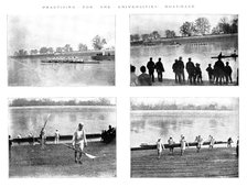Practicing for the Universities' Boat-Race, 1895. Creator: George Meisenbach.