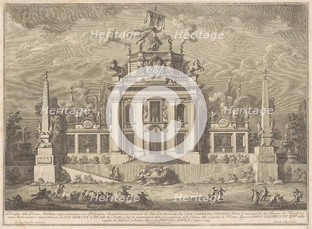 The Prima Macchina for the Chinea of 1769: A "Deliziosa", 1769. Creator: Giuseppe Vasi.