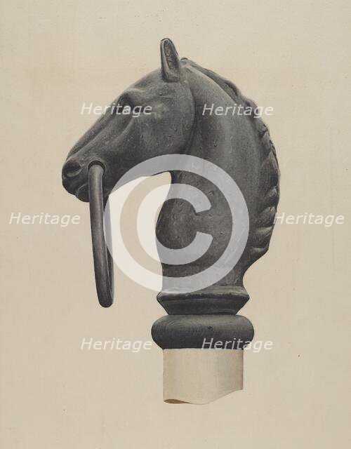 Hitching Post, c. 1938. Creator: Albert Ryder.
