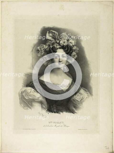 Mlle. Noblet, 1829/30. Creator: Henri Grevedon.