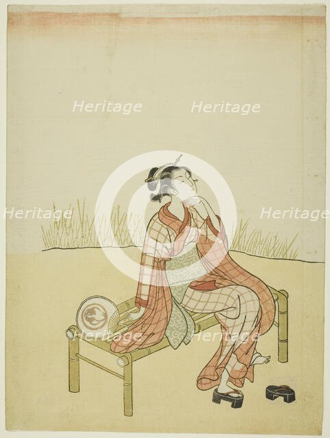 By the Stream, c. 1765. Creator: Suzuki Harunobu.