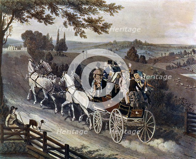 'Stage Coach', 1822, (c1920). Artist: John Watson