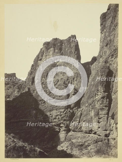 Cañon of Kanab Wash, Colorado River, Looking South, 1872. Creator: William H. Bell.