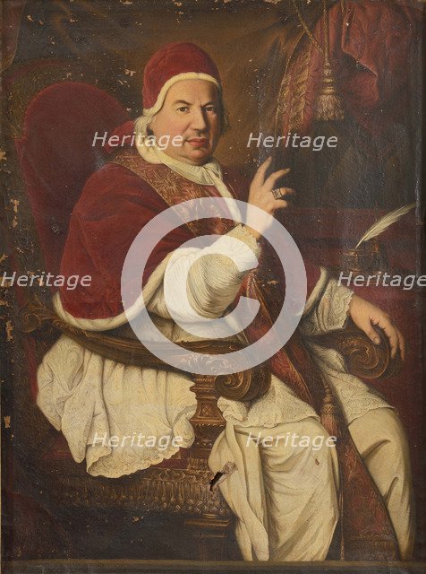 Portrait of the Pope Benedict XIV (1675-1758), Second Half of the 18th cen..