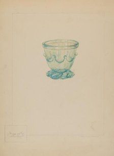 Glass Sugar Bowl, 1935/1942. Creator: Michael J. Miceli.