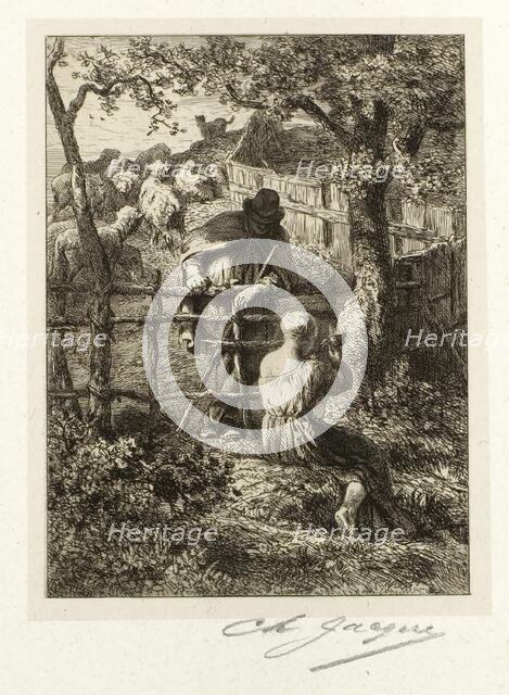 Summer, c. 1865. Creator: Charles Emile Jacque.