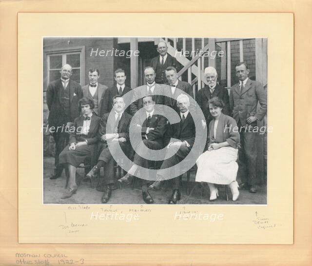 Council Office Staff, 1922-1923 Creator: Unknown.