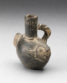 Miniature Spout Vessel in the Form of a Fish with a Rope-shaped Handle, A.D. 1000/1400. Creator: Unknown.