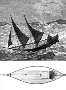 The Sailing-Boat Il Leone di Caprera, 3½ tons burden, from Monte Video, 1881. Creator: Unknown.
