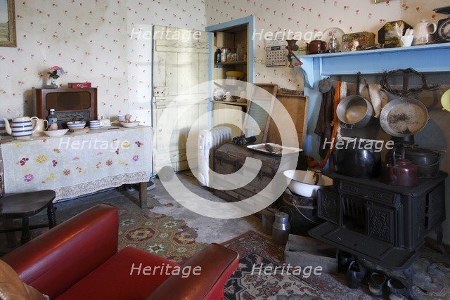Interior of a Blackhouse, Arnol, Lewis, Outer Hebrides, Scotland, 2009.