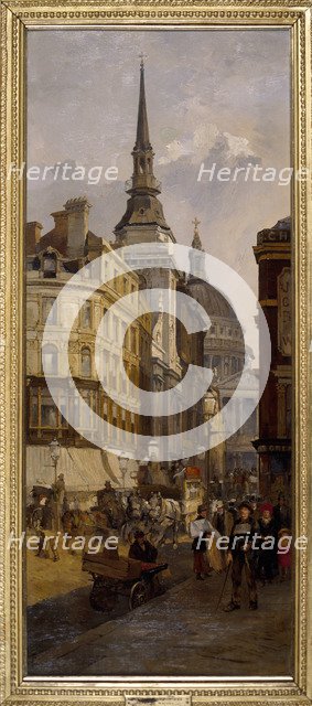 Ludgate Hill, 1884. Artist: Charles John Watson