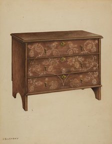 Chest with Drawers, c. 1937. Creator: Isidore Sovensky.