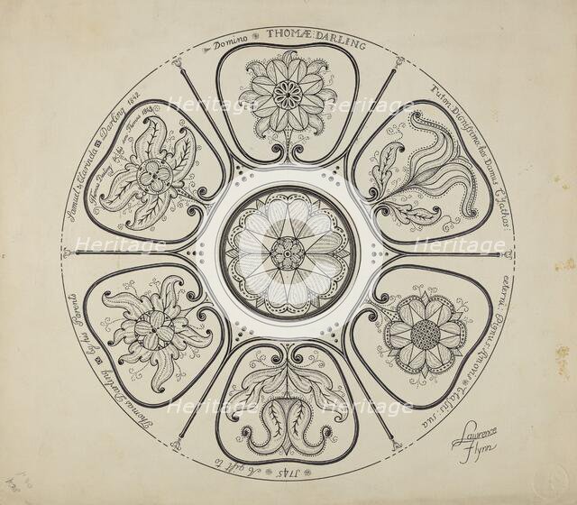 Details of a Punch Bowl, c. 1936. Creator: Lawrence Flynn.