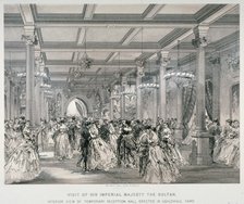 Reception for the Sultan of Turkey, Guildhall, City of London, 1867. Artist: Kell Brothers