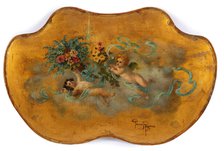 Putti and flowers. Creator: Kiyohara, Tama (O'Tama), (Eleonora Ragusa) (1861-1939).