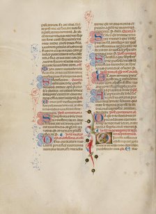 Initial D: Saint Lucy; Missal, between about 1389 and 1400. Creator: Master of the Brussels Initials.