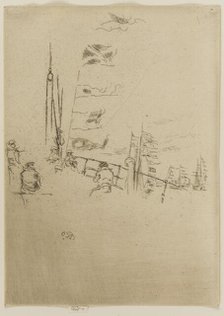 Bunting, 1887. Creator: James Abbott McNeill Whistler.