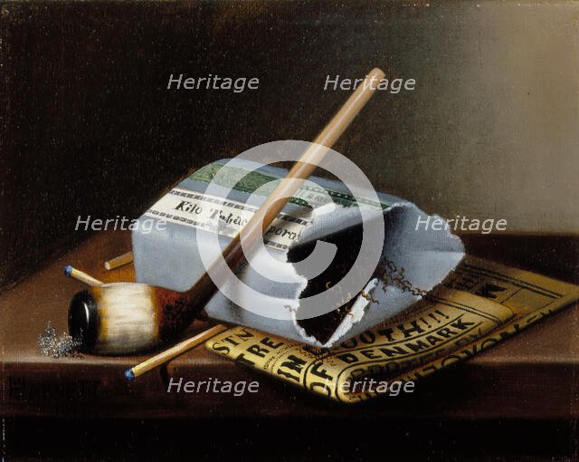 Alas, Poor Yorick, 1877. Creator: William Michael Harnett.