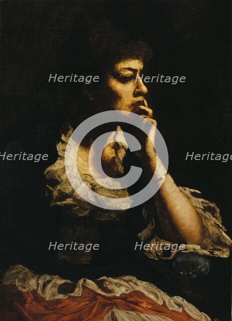 Portrait of Mrs. Eastman Johnson, ca. 1888. Creator: Eastman Johnson.