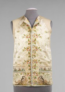 Waistcoat, French, 1780-1800. Creator: Unknown.