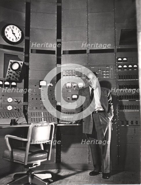 Enrico Fermi, Italian-born American nuclear physicist, c1942. Artist: Unknown