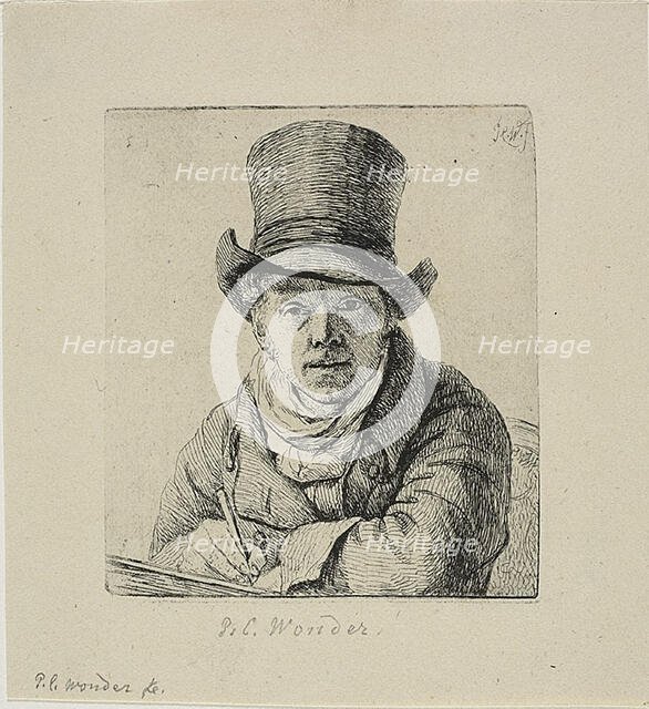 Self-Portrait, c. 1814. Creator: Pieter Christoffel Wonder.