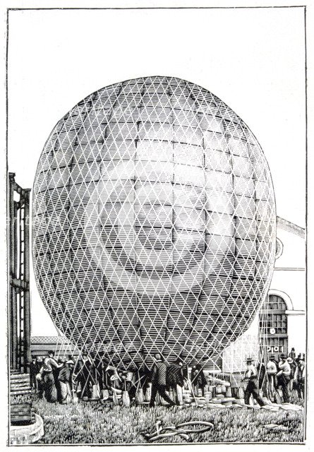 Balloon, 1888. Artist: Unknown