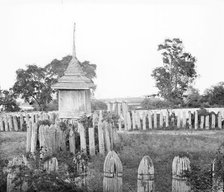 Ayutthaya, Siam (Thailand): the elephant corral, 1865-1866. Creator: John Thomson.