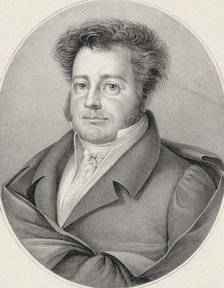 Portrait of the composer Heinrich Marschner (1795-1861). Creator: Fricke, Friedrich August (1784-1858).